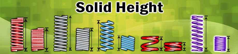 examples of various springs compressed to solid height