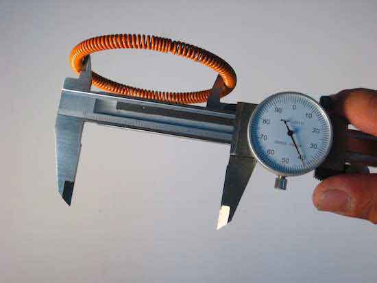 how to measure inner diameter of garter spring