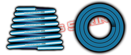 non-linear conical tapered springs